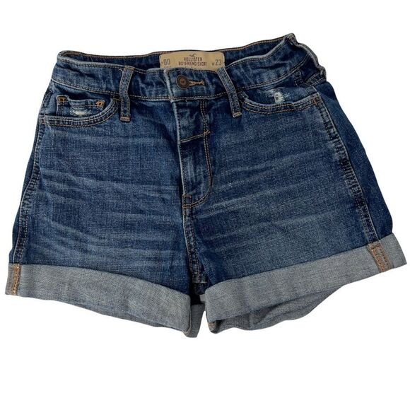 Hollister Boyfriend High Rise Cuffed Hem Shorts Size 00 23 Women’s